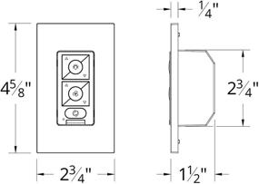 img 1 attached to White 6-Speed Ceiling Fan Wall Control with Single Pole Wallplate and Bluetooth Connectivity