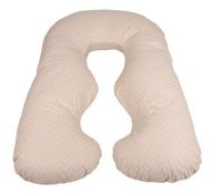 🔽 beige swirl replacement cover for leachco back n belly chic body pillow (cover only) logo