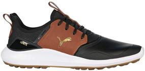 img 2 attached to Premium Puma Ignite Crafted Black Leather Brown Athletic Men's Shoes