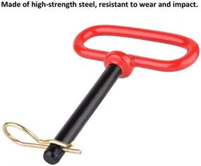 img 1 attached to 📌 2 Pack 0.75-inch Red Handle Hitch Pin Set - Hitch Pin Accessories for Tractors, Clevis Pin 0.75 x 6.5-inch