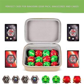 img 3 attached to 🌹 Rose Gold Bakugan Baku Gear Pack Case для Bakucores карточек и ультра коллекционных фигурок-действий