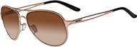 stylish oakley caveat women's sunglasses 🕶️ in rose gold with vr50 brown gradient логотип