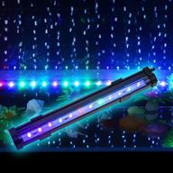 🐠 pulaco 2 watt led air stone for small aquariums: automatic color changing light for fish tank air pump logo