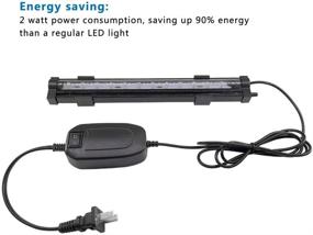 img 3 attached to 🐠 PULACO 2 Watt LED Air Stone for Small Aquariums: Automatic Color Changing Light for Fish Tank Air Pump