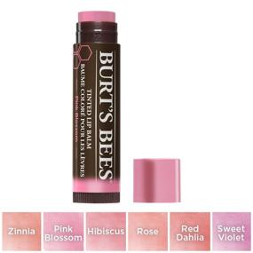 img 3 attached to 💄 Burts Bees Pink Blossom Tinted Lip Balm - 100% Natural with Shea Butter & Botanical Waxes