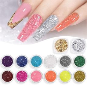 img 2 attached to 💅 Набор для наращивания ногтей COOSERRY Poly Gel - 8 цветовый гель-наращивание для ногтей с 48W LED лампой - прозрачно-розовый билдер-гель для ногтей, средство для снятия липкости, топ и базовое покрытие, стразы для маникюра - начинающим набор для старта.