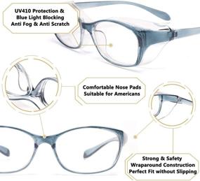 img 1 attached to Bifocal Reading Glasses Blocking Protection Vision Care