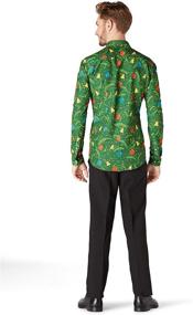 img 1 attached to Suitmeister Christmas Button Dress Shirt Men's Clothing and Shirts