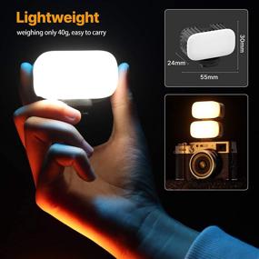 img 1 attached to VL15 RGB On-Camera LED Video Light with Cold Shoe Extension - Small, Versatile Portable Lighting for Sony DSLR, Smartphone, Action Camera - Rechargeable Fill Light Ideal for Filming, Video Shooting and More