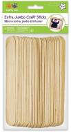 premium pack of extra jumbo craft sticks-natural 7.9 inch x 0.8 inch 25/pk - ideal for all crafting projects! logo