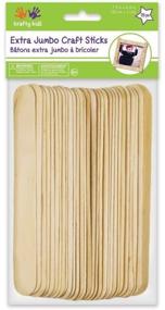 img 2 attached to Premium Pack of Extra Jumbo Craft Sticks-Natural 7.9 inch x 0.8 inch 25/Pk - Ideal for All Crafting Projects!