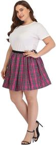 img 2 attached to HDE School Lingerie Pleated Skater Women's Clothing