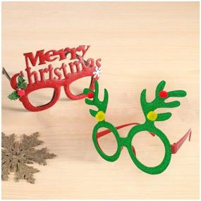 img 2 attached to Christmas Headbands Glasses Reindeer Eyeglasses