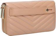 💼 daisy rose zipper wallet clutch: a stylish must-have for women's handbags & wallets logo