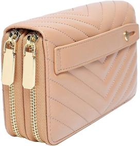 img 3 attached to 💼 Daisy Rose Zipper Wallet Clutch: A Stylish Must-Have for Women's Handbags & Wallets