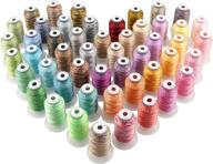 🧵 enhance your embroidery mastery with the new brothread 50-color variegated polyester thread kit – perfect for brother, janome, babylock, singer, pfaff, bernina, husqvaran machines logo