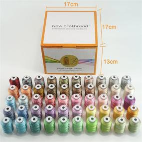 img 3 attached to 🧵 Enhance Your Embroidery Mastery with the New brothread 50-Color Variegated Polyester Thread Kit – Perfect for Brother, Janome, Babylock, Singer, Pfaff, Bernina, Husqvaran Machines