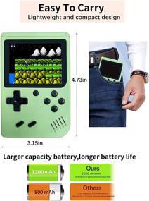 img 3 attached to Handheld Console Rechargeable Portable Connection Kids' Electronics