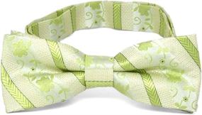 img 1 attached to TieMart Boys Blush Pink Bow Boys' Accessories ~ Bow Ties