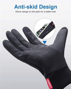 img 2 attached to 🧤 Ultimate Performance: Men's Windproof Touchscreen Running Accessories - Lightweight, Anti-Slip Gloves & Mittens