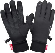 🧤 ultimate performance: men's windproof touchscreen running accessories - lightweight, anti-slip gloves & mittens logo