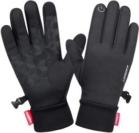 img 4 attached to 🧤 Ultimate Performance: Men's Windproof Touchscreen Running Accessories - Lightweight, Anti-Slip Gloves & Mittens