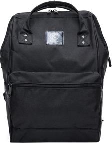 img 4 attached to Secure Your Laptop with 🔒 Kah Kee Polyester Anti-Theft Functional Backpacks