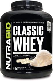 img 4 attached to 🥛 NutraBio Classic Whey Protein Powder - High-Quality 25G Protein Per Scoop - Complete Amino Acid Profile - No Fillers, Artificial Colors, Preservatives - Low Glycemic Index - Creamy Vanilla Flavored, 5 Pounds