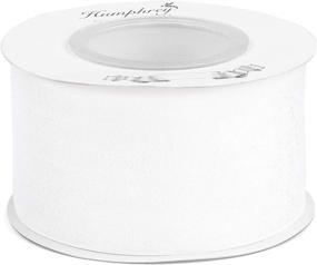 img 2 attached to 🎀 Humphrey's Craft 1-1/2 Inch White Shimmer Sheer Organza Ribbon - 25 Yards: Versatile Colors for Crafts, Gifts, Weddings, Christmas Decor