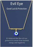 💙 lucky charms unleashed: ungent them 18k gold evil eye necklace with brilliant blue eye pendant - a dainty jewelry masterpiece for women & girls (silver/gold) logo