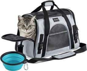 img 4 attached to 🐾 Convenient and Versatile: SOUNDY Pet Carrier - Ideal for Cats and Dogs, Airline Approved and Foldable