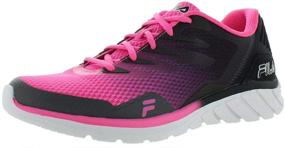 img 2 attached to Plum Grey Black 👟 Women's Fila Memory Countdown Running Shoes