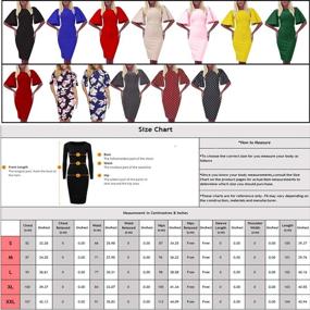 img 1 attached to Zshujun Womens Vintage Stretchy Bodycon Women's Clothing for Dresses