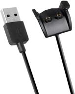emilydeals garmin vivosmart hr plus charger-compatible charging cable for garmin vivosmart hr/vivosmart hr+ - black logo