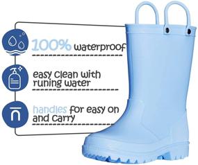 img 2 attached to 👟 KomForme Toddler Waterproof Memory Handles Boys' Shoes: Perfect for Outdoor Adventures!