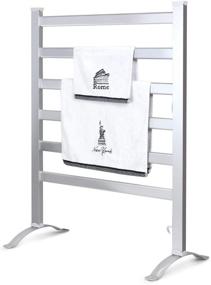 img 3 attached to 🔥 Innoka 2-in-1 Towel Warmer and Drying Rack with Heated Towel Rack, Free Standing & Wall Mount (UL Certified) - 6 Bars & Aluminum Frame for Bathroom