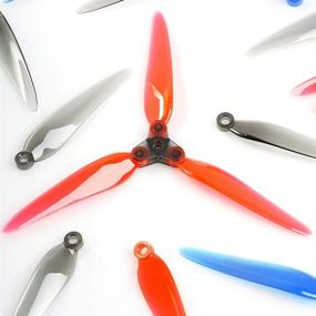 img 2 attached to 🔄 High-Quality Red Dalprop Fold F7 7 Inch Folding Propeller Props for Freestyle Micro Carbon Fiber FPV Racing Quadcopter Quad Drone Frame: 4 Pairs