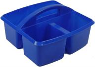 🔵 romanoff products small utility caddy: organize school supplies, craft supplies, and cosmetics in blue логотип