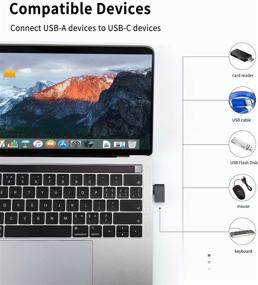 img 1 attached to 🔌 3-пакетный переходник USB C на USB с правым углом - UseBean алюминиевый конвертер USB-C на USB 3.0 90 градусов, разъем Thunderbolt 3 на тип A USB-женский, Type C OTG для MacBook Pro 2020, iPad Pro, Samsung Notebook 9 и других устройств