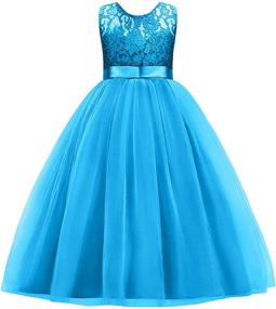 img 2 attached to OwlFay Bridesmaid Dresses for Girls - Princess Style Clothing for Weddings