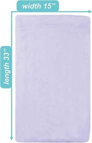 img 2 attached to 🌸 Premium Lavender Fitted Bassinet Sheet by American Baby Company - 100% Natural Cotton, Soft Breathable Fabric, Supreme Jersey Knit, Ideal for Boys and Girls - 15x33" Size