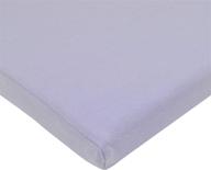 🌸 premium lavender fitted bassinet sheet by american baby company - 100% natural cotton, soft breathable fabric, supreme jersey knit, ideal for boys and girls - 15x33" size logo