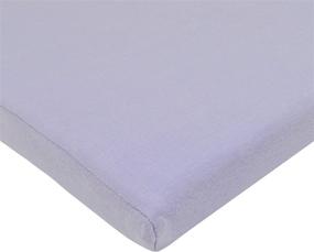 img 4 attached to 🌸 Premium Lavender Fitted Bassinet Sheet by American Baby Company - 100% Natural Cotton, Soft Breathable Fabric, Supreme Jersey Knit, Ideal for Boys and Girls - 15x33" Size