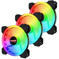 💨 улучшите охлаждение вашего компьютера с помощью rgb кулеров корпуса: coolerplayer 120 мм 3-пакетные вентиляторы addressable motherboard aura sync fan. логотип