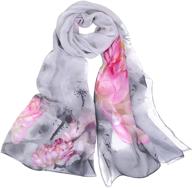 🌸 stylish gerinly chiffon scarves with vibrant flower pattern – must-have women's accessory logo