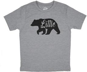 img 4 attached to 🐻 Cute Little Bear Graphic T-Shirt for Toddler & Children - A Fun Novelty Family Shirt