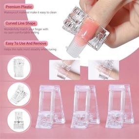 img 2 attached to 💅 Cooserry Poly Nail Gel Kit: Builder Gel Extensions, LED Lamp, Nail Foils & More!