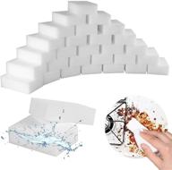 🧽 magic cleaning sponges eraser: 100 pack multi-functional melamine sponge foam pads for easy household cleaning logo