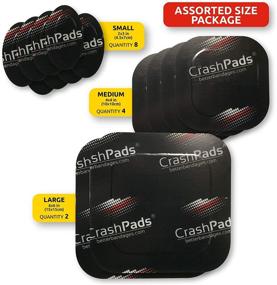 img 3 attached to 🩹 CrashPads® Adhesive Bandages: Versatile Road Rash Dressing for Cuts, Scrapes, and Burns - 14pcs Assorted Sizes