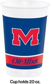 img 1 attached to 8 Count 20 Ounce Printed University Mississippi